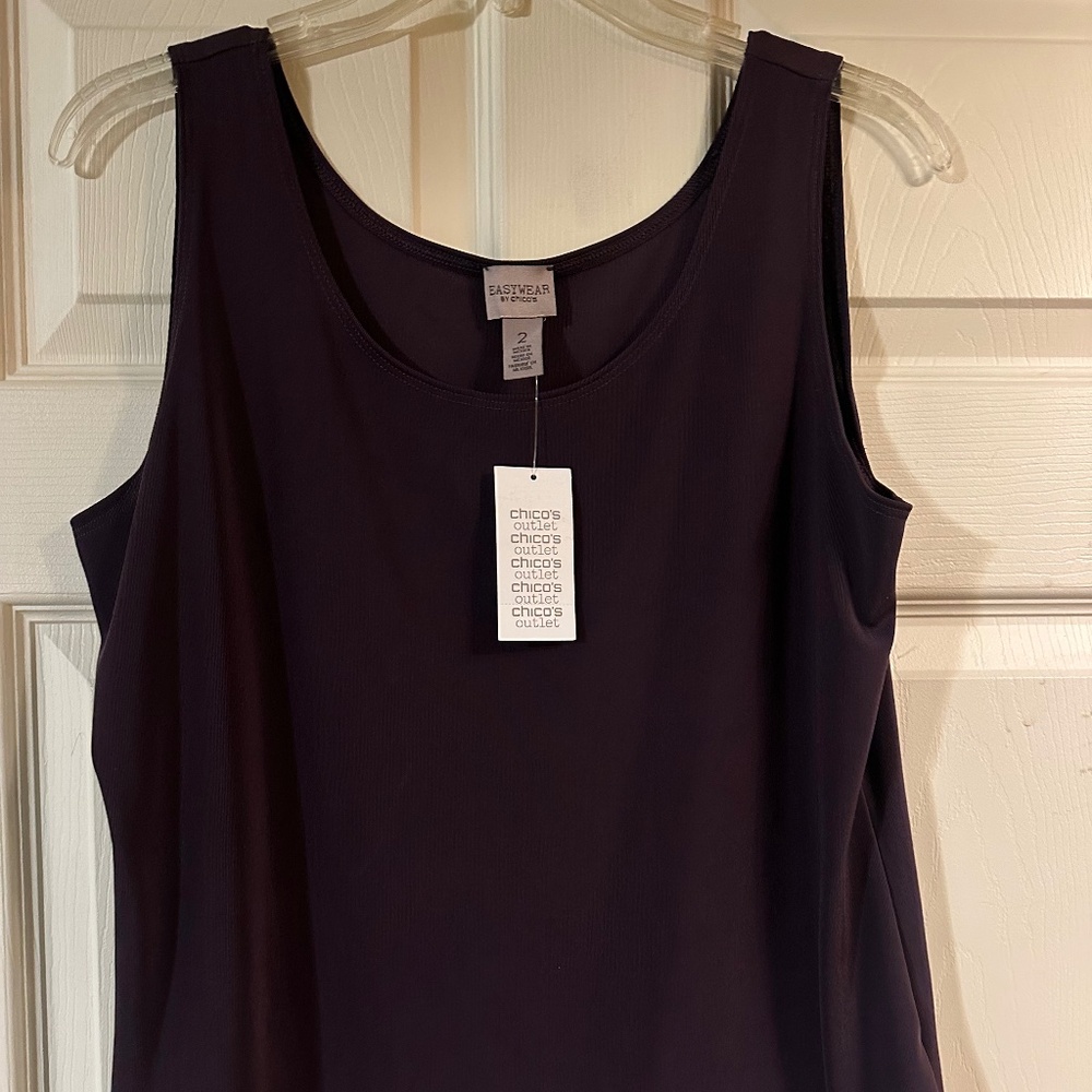 Chico's || Size 2 or L || Color: Purple Spice || Sleeveless Tank || NWT